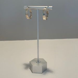 Hoop Earrings In Sterling Silver